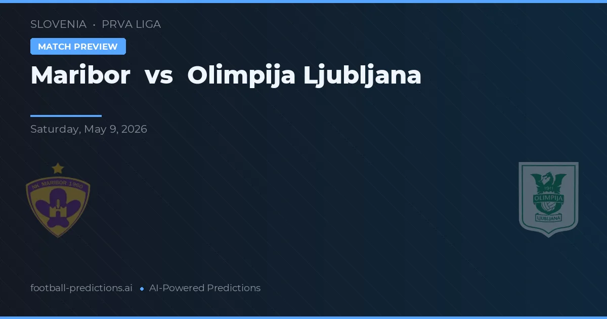 Maribor vs Olimpija Ljubljana — matchtips och förhandstitt