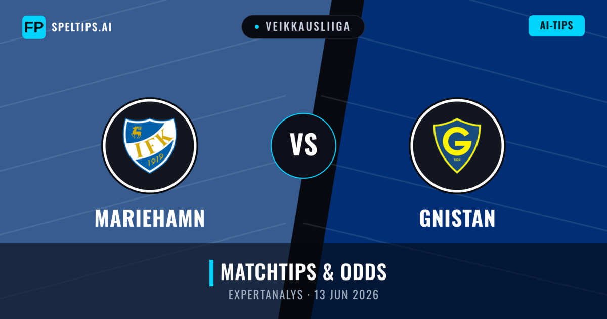 Mariehamn vs Gnistan — matchtips och förhandstitt