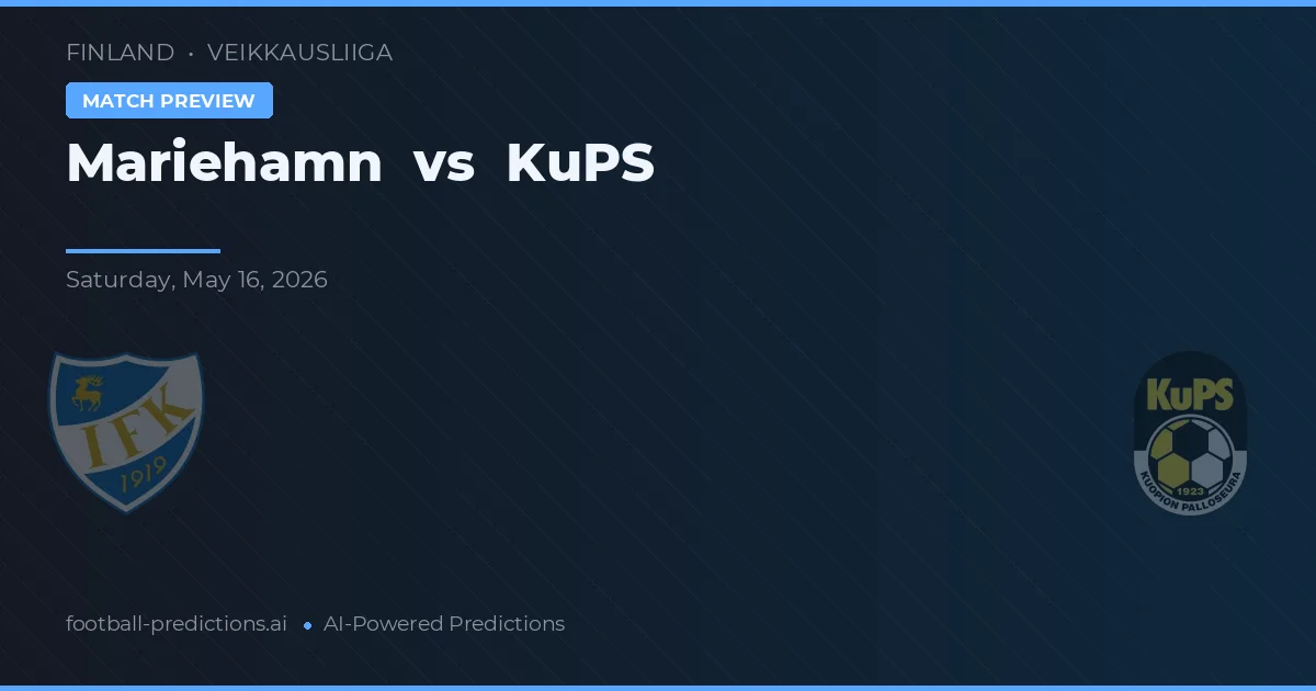 Mariehamn vs KuPS — matchtips och förhandstitt