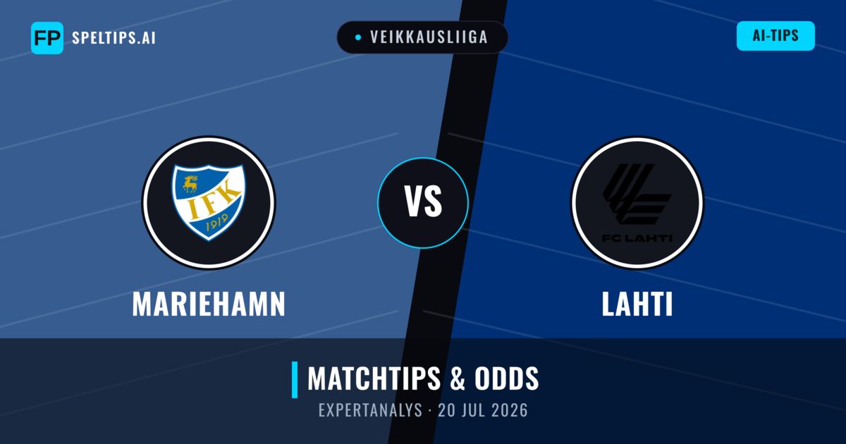 Mariehamn vs Lahti — matchtips och förhandstitt