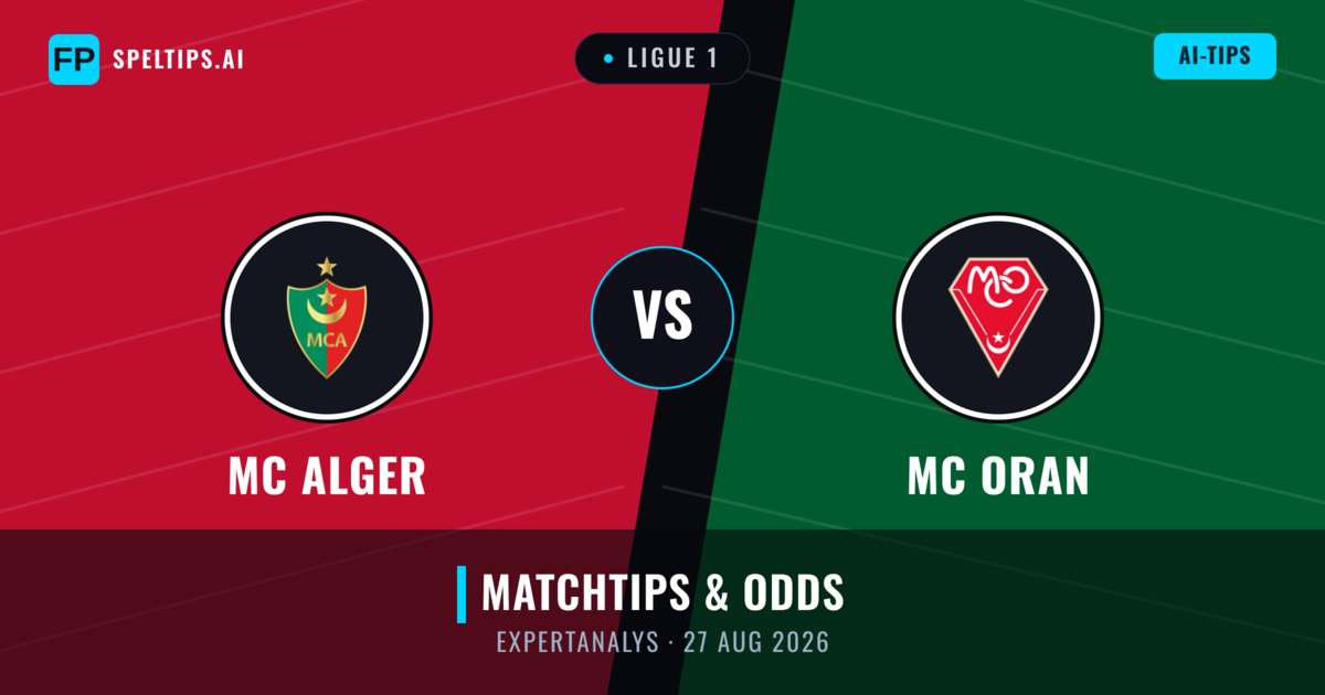 MC Alger vs MC Oran — matchtips och förhandstitt