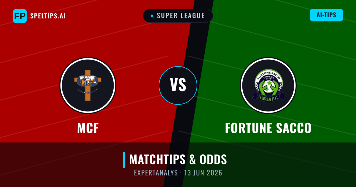 MCF vs Fortune Sacco — matchtips och förhandstitt