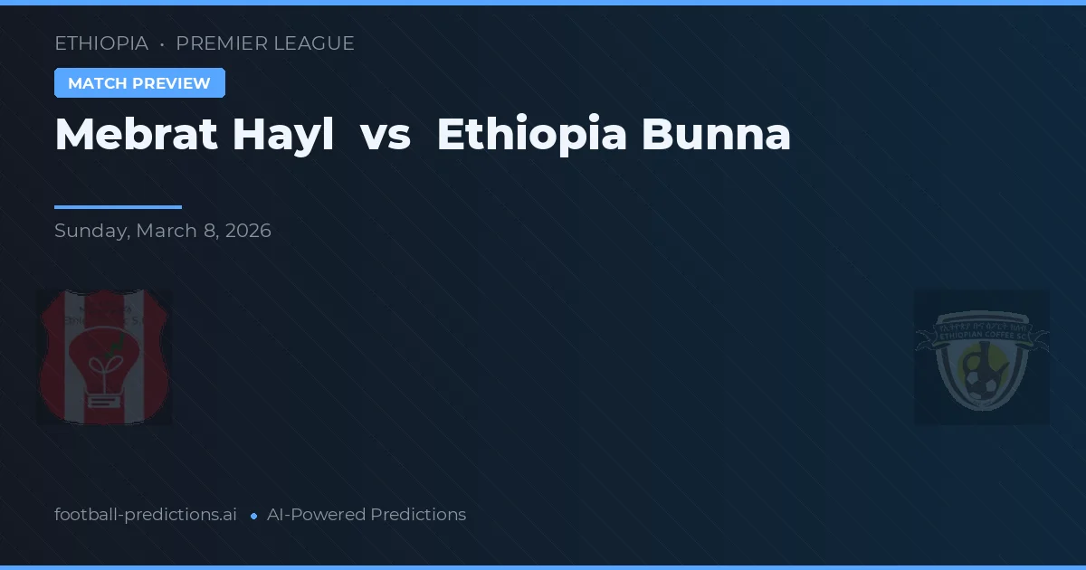 Mebrat Hayl vs Ethiopia Bunna — matchtips och förhandstitt