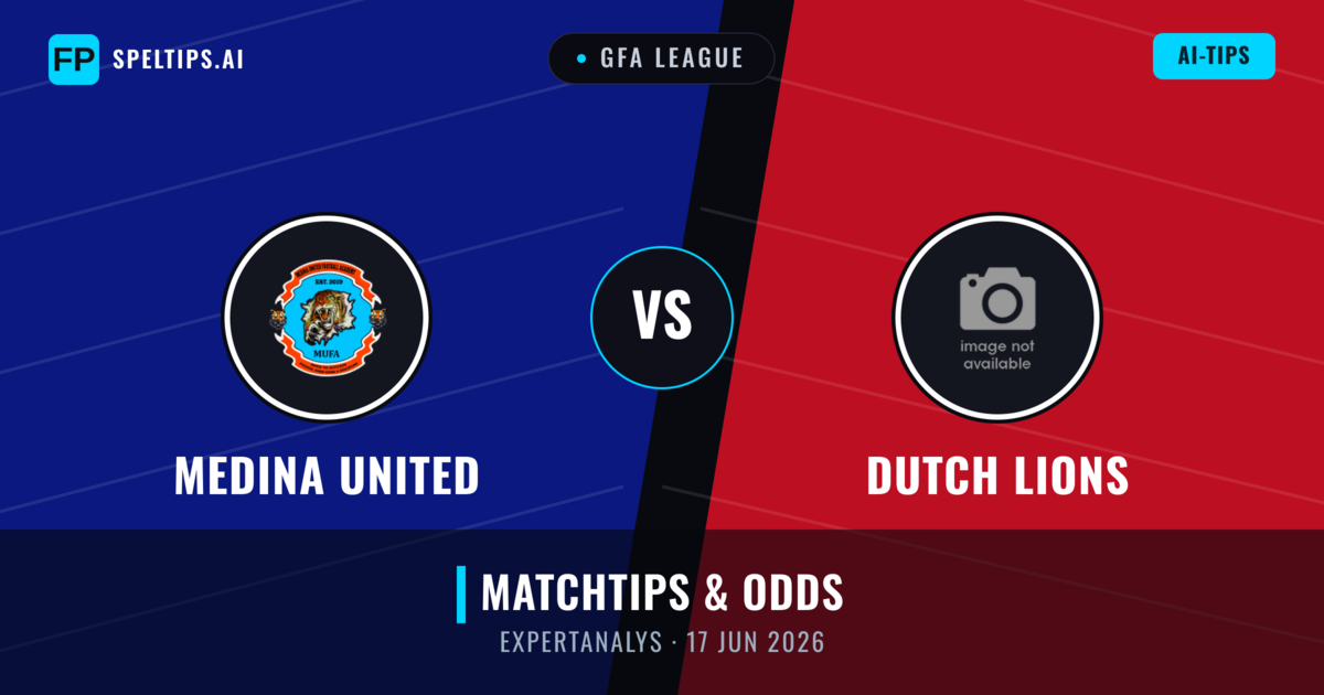 Medina United vs Dutch Lions — matchtips och förhandstitt