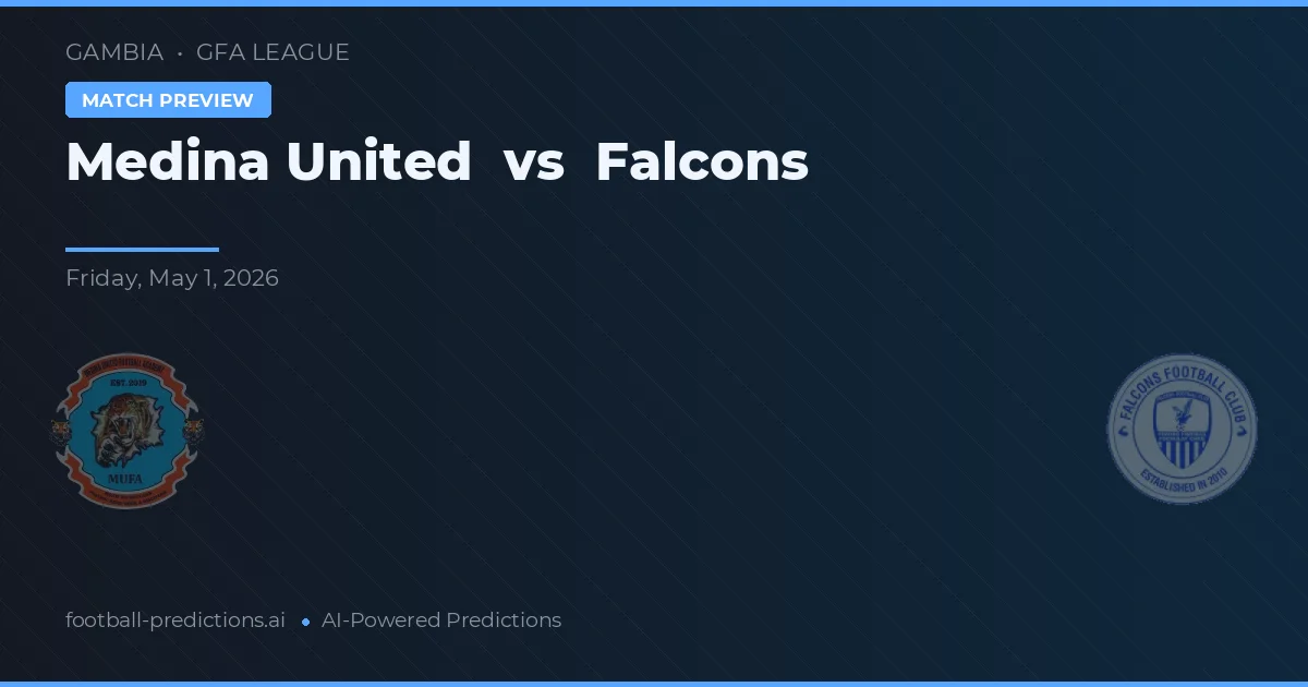 Medina United vs Falcons — matchtips och förhandstitt