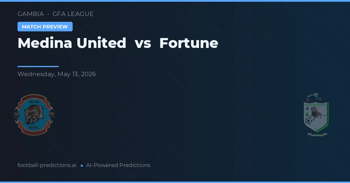 Medina United vs Fortune — matchtips och förhandstitt