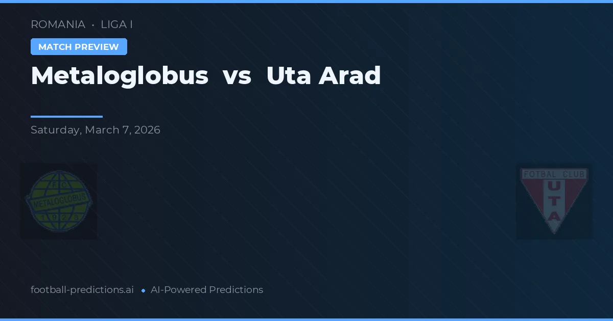 Metaloglobus vs Uta Arad — matchtips och förhandstitt
