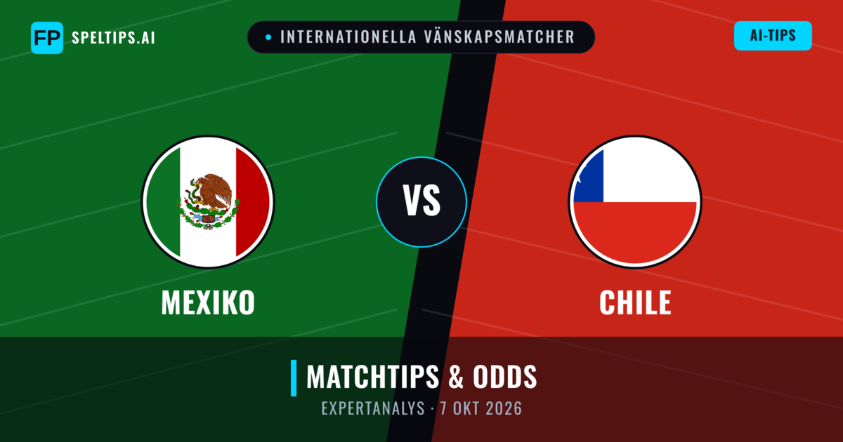 Mexiko vs Chile — matchtips och förhandstitt