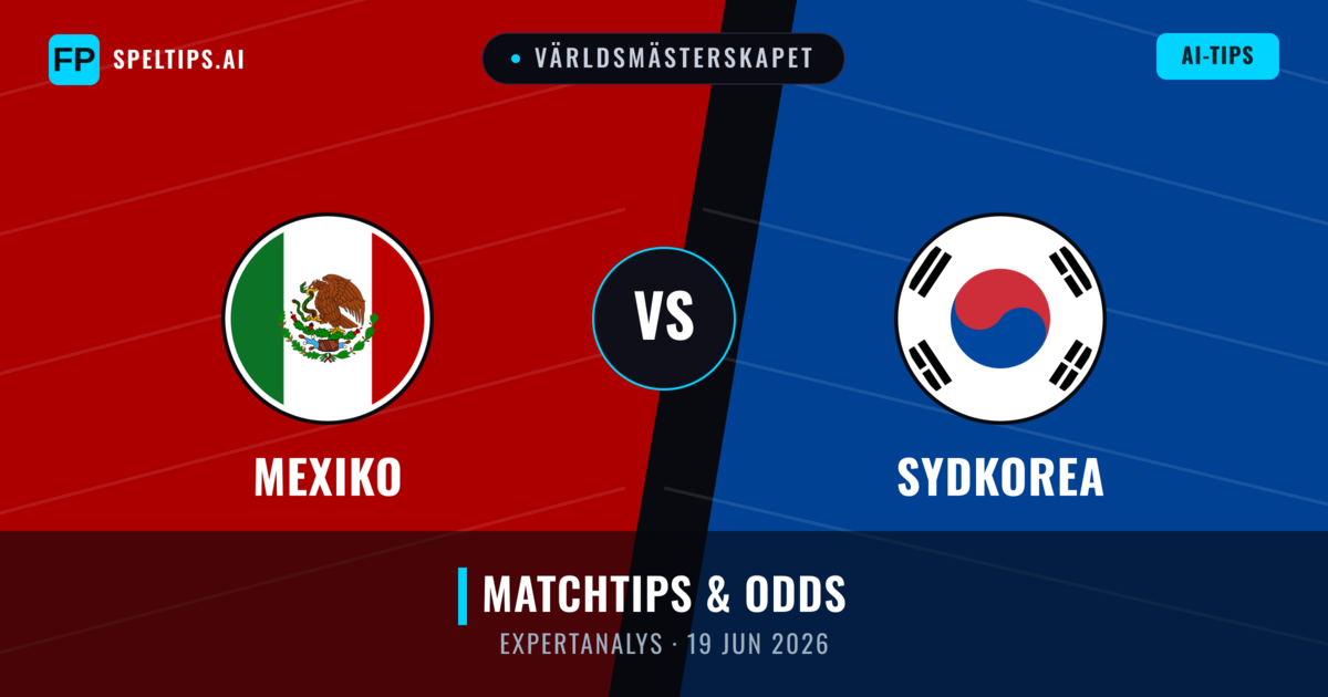 Mexiko vs Sydkorea — matchtips och förhandstitt