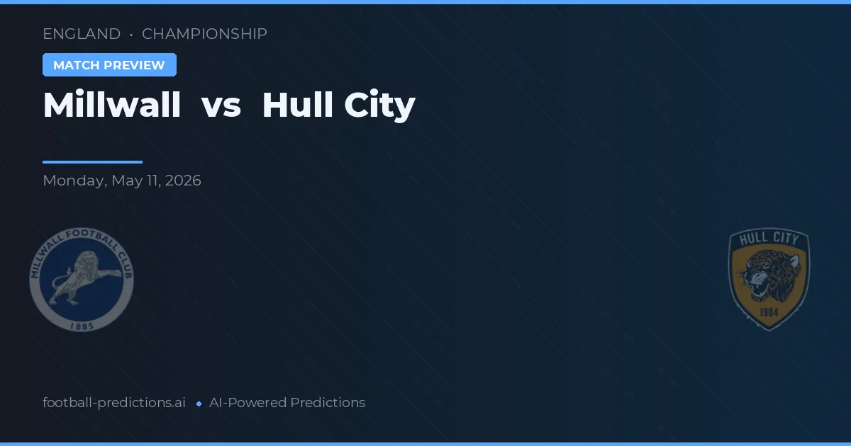 Millwall vs Hull City — matchtips och förhandstitt