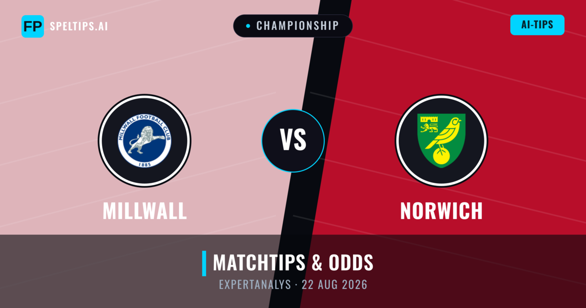 Millwall vs Norwich — matchtips och förhandstitt