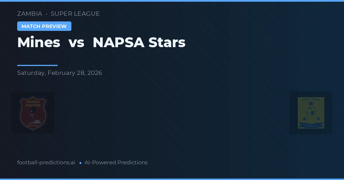Mines vs NAPSA Stars — matchtips och förhandstitt