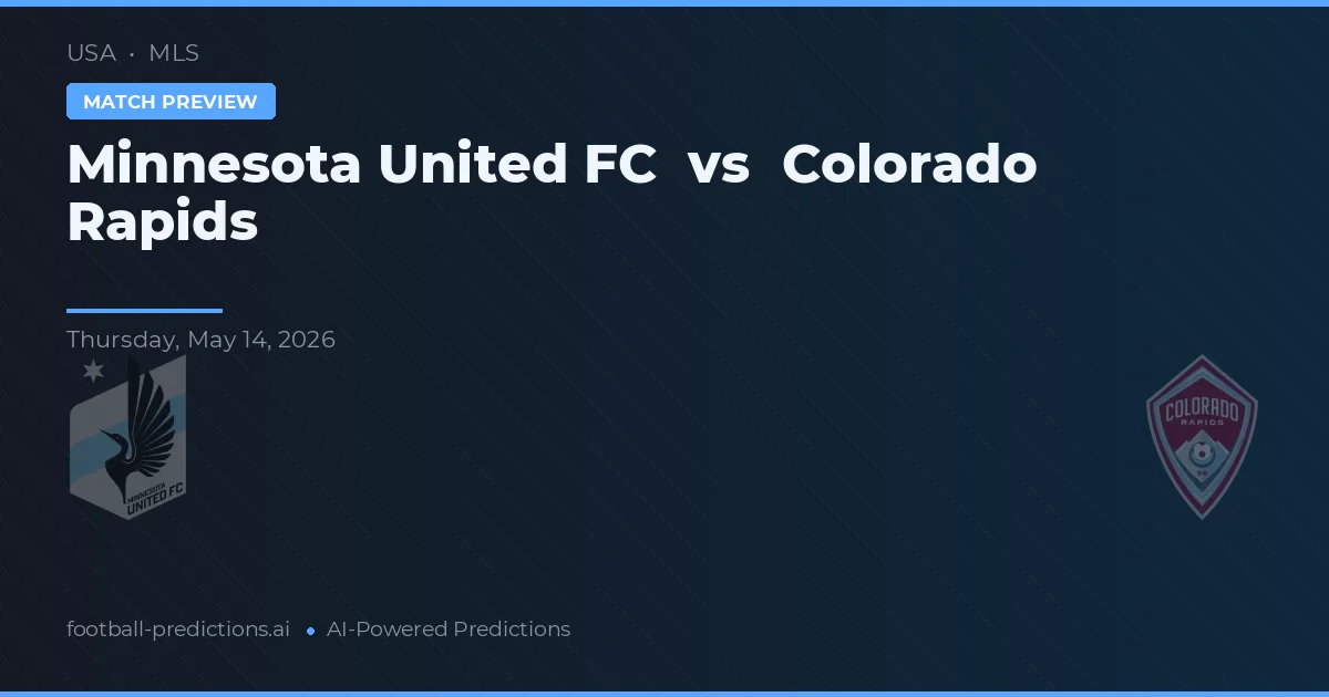 Minnesota United FC vs Colorado Rapids — matchtips och förhandstitt