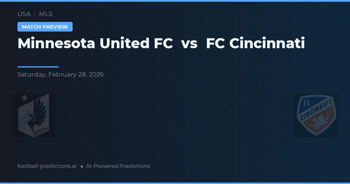 Minnesota United FC vs FC Cincinnati — matchtips och förhandstitt