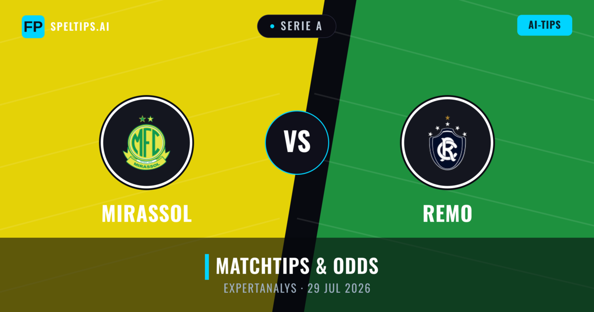 Mirassol vs Remo — matchtips och förhandstitt