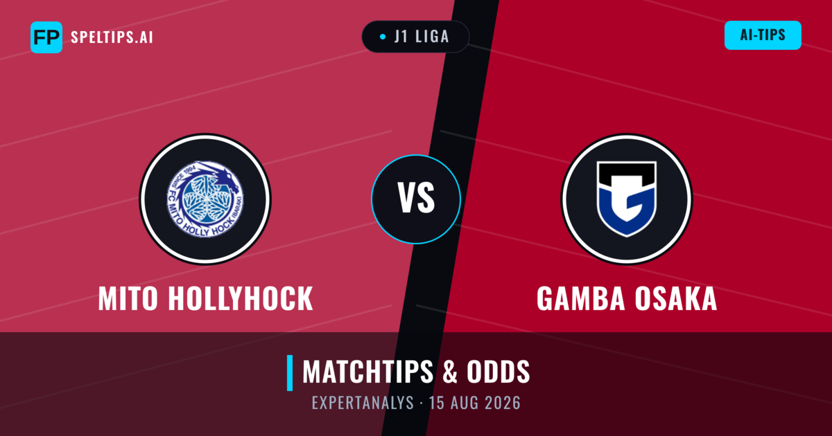 Mito HollyHock vs Gamba Osaka — matchtips och förhandstitt