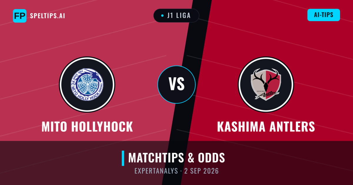 Mito HollyHock vs Kashima Antlers — matchtips och förhandstitt