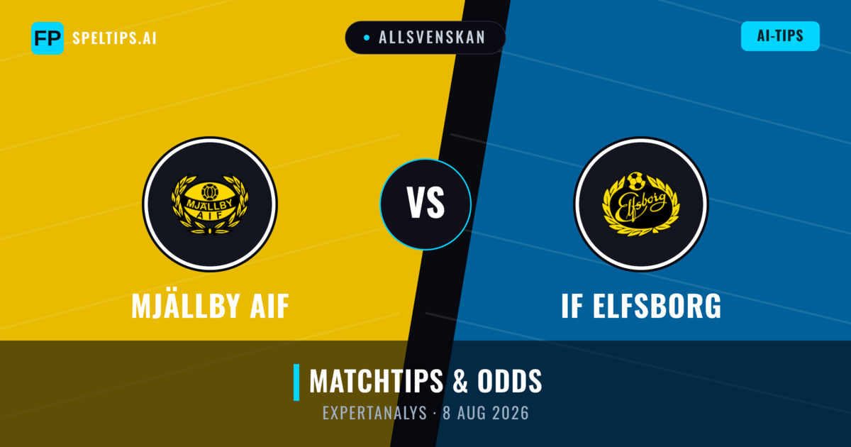 Mjällby AIF vs IF Elfsborg — matchtips och förhandstitt
