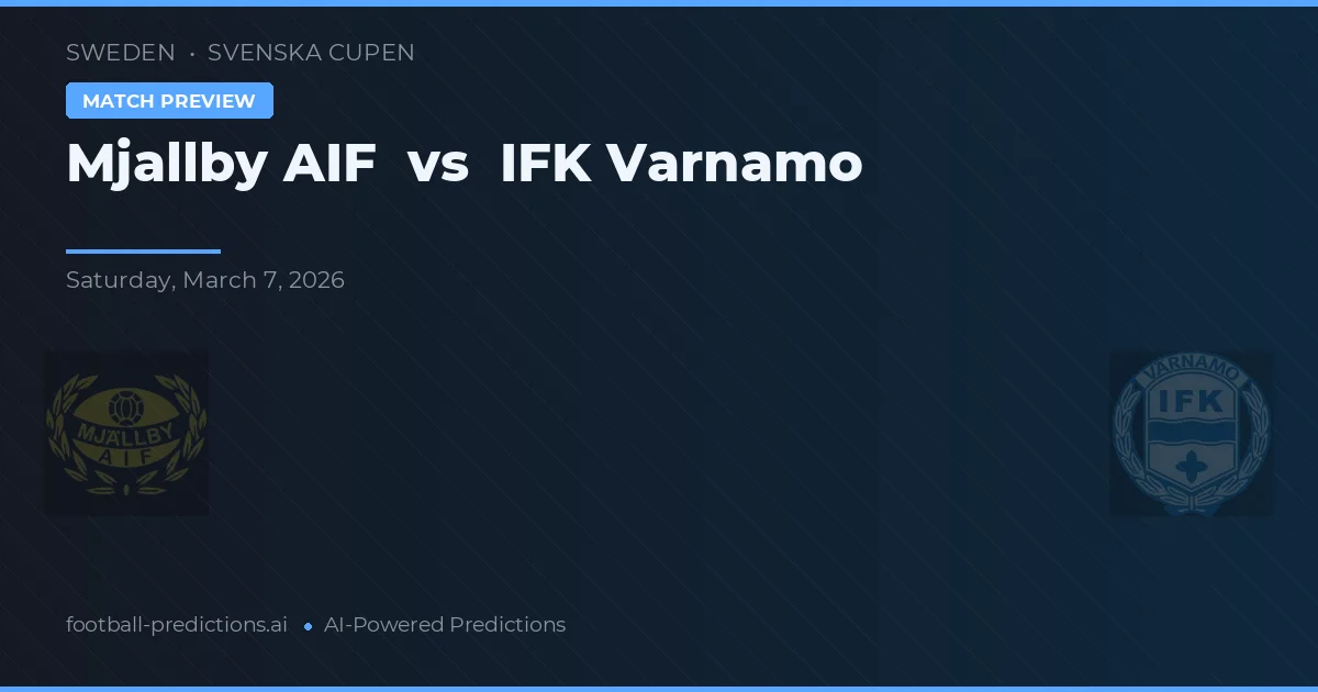 Mjällby AIF vs IFK Värnamo — matchtips och förhandstitt