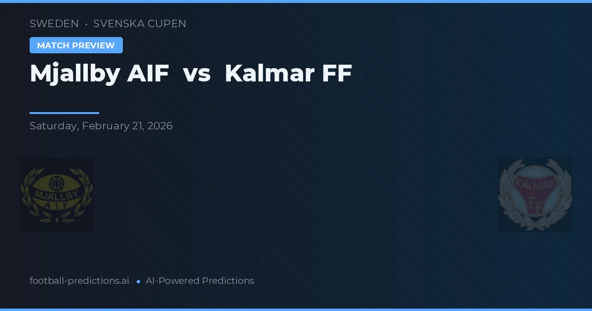 Mjällby AIF vs Kalmar FF — matchtips och förhandstitt