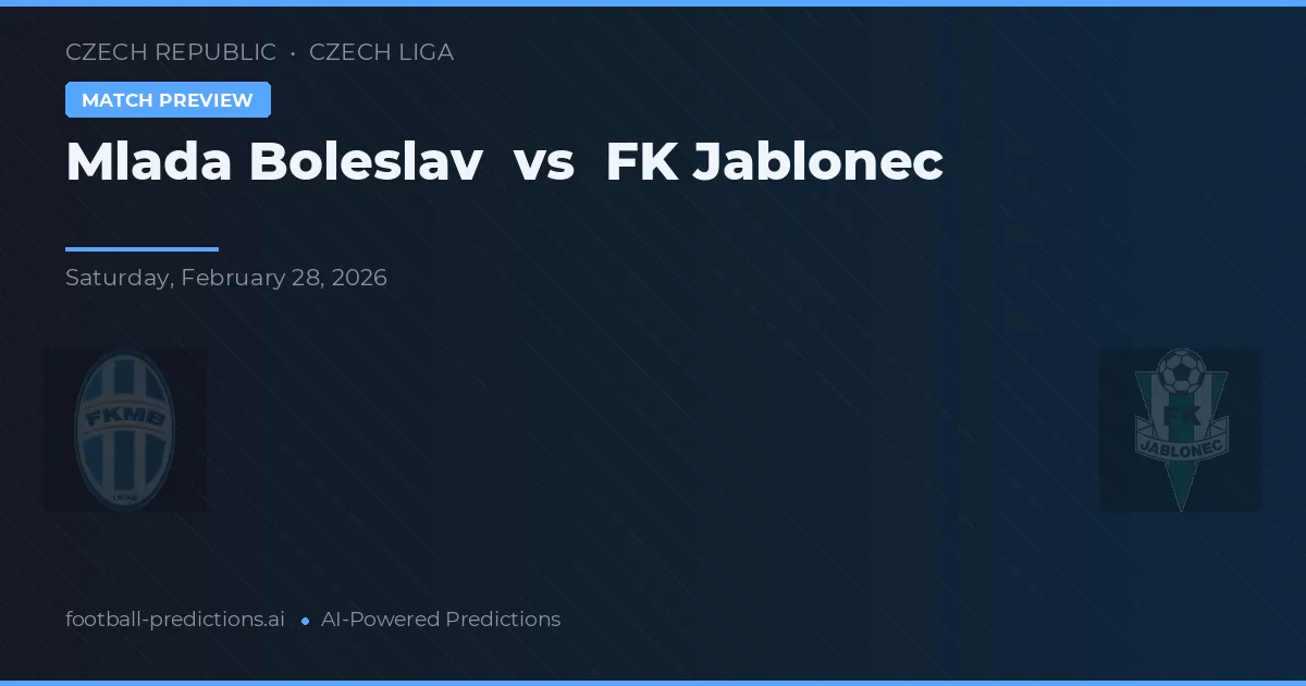 Mladá Boleslav vs Jablonec — matchtips och förhandstitt