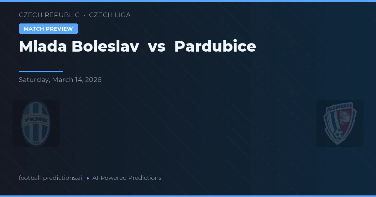 Mladá Boleslav vs Pardubice — matchtips och förhandstitt