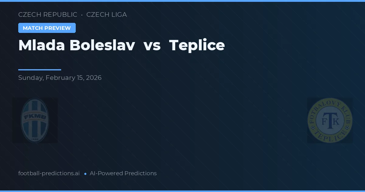 Mladá Boleslav vs Teplice — matchtips och förhandstitt