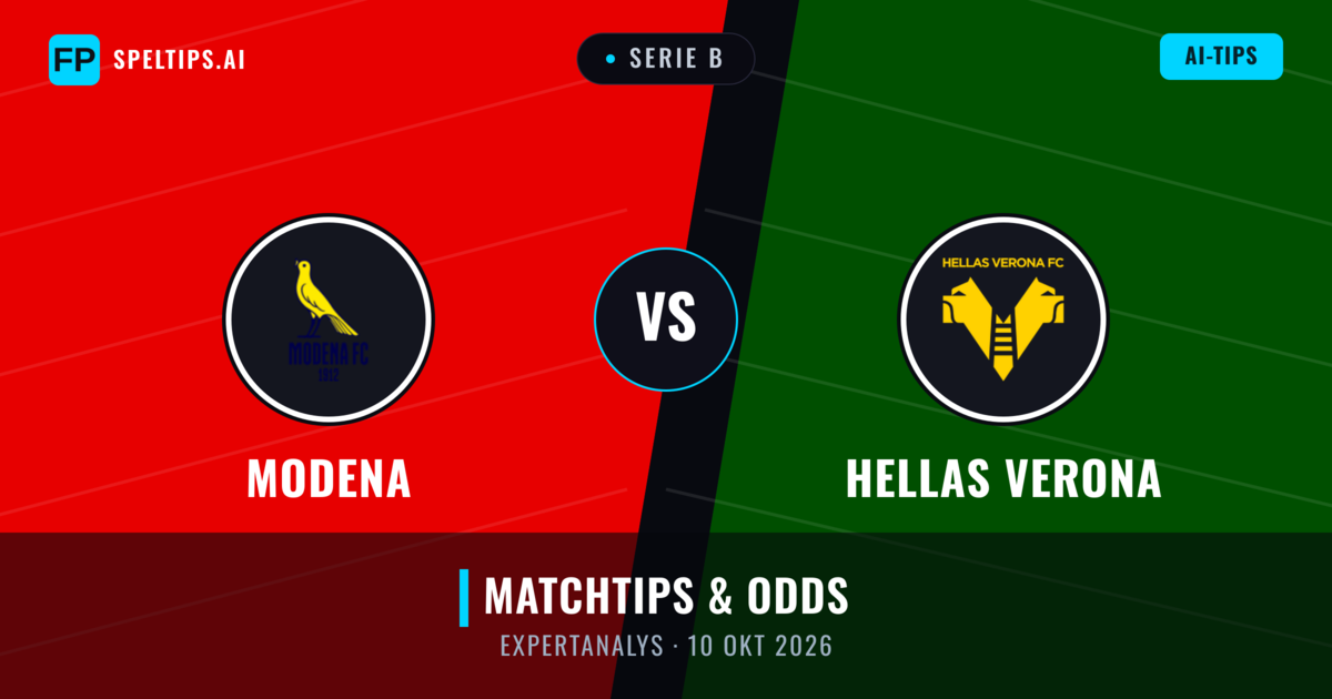 Modena vs Hellas Verona — matchtips och förhandstitt