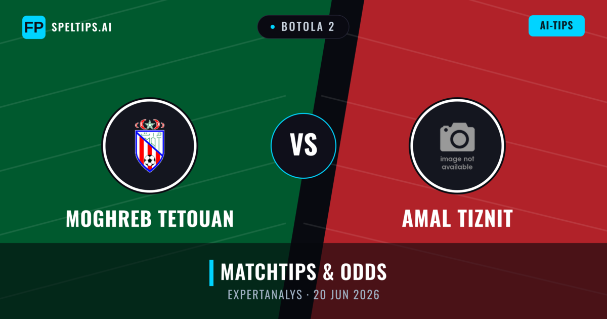 Moghreb Tetouan vs Amal Tiznit — matchtips och förhandstitt