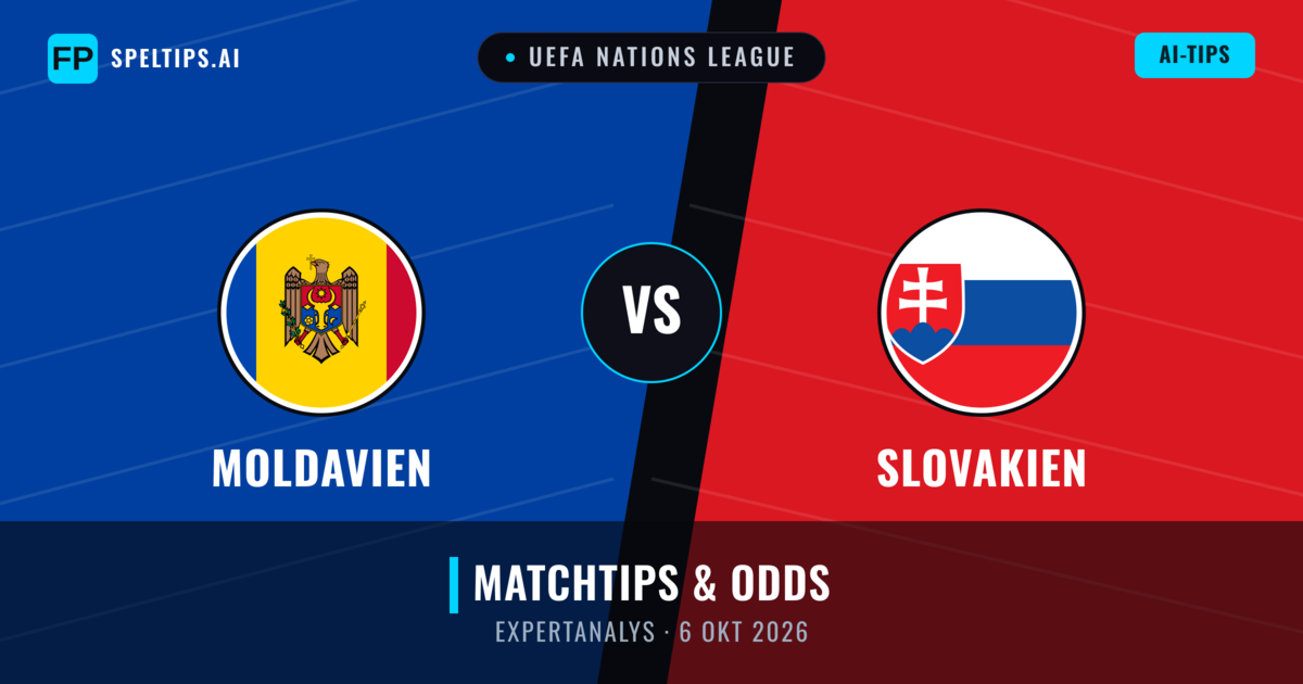 Moldavien vs Slovakien — matchtips och förhandstitt