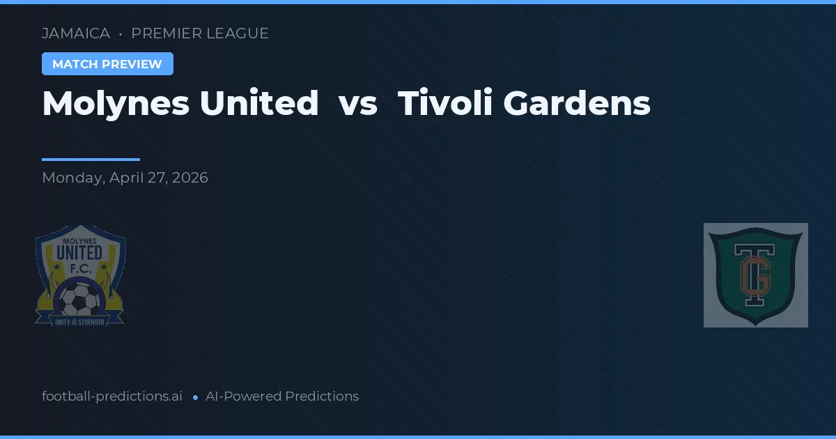 Molynes United vs Tivoli Gardens — matchtips och förhandstitt