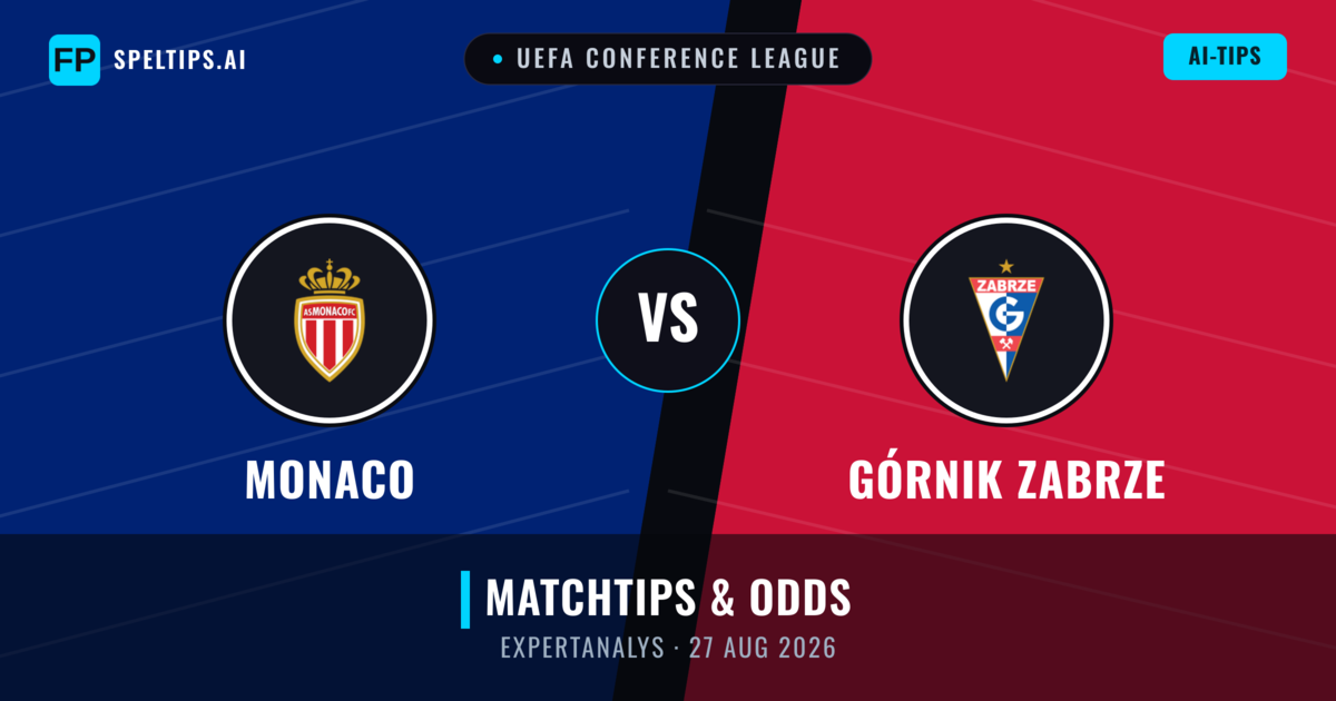Monaco vs Górnik Zabrze — matchtips och förhandstitt