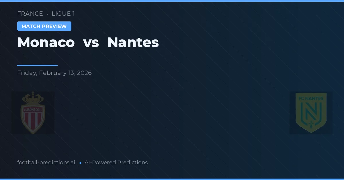 Monaco vs Nantes — matchtips och förhandstitt