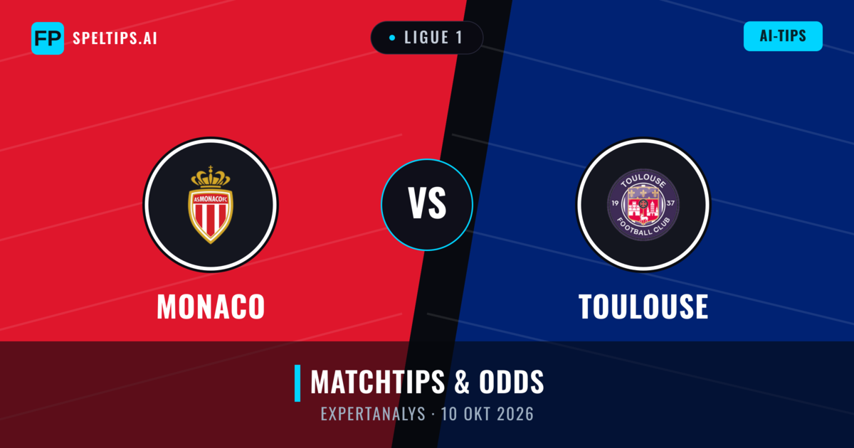 Monaco vs Toulouse — matchtips och förhandstitt