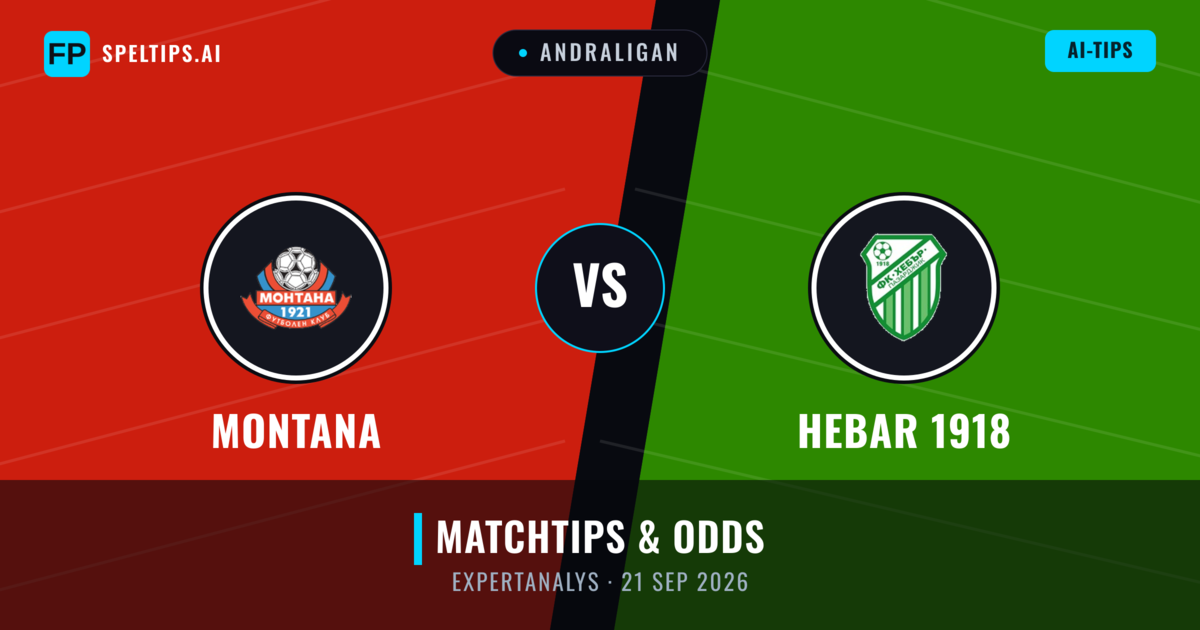 Montana vs Hebar 1918 — matchtips och förhandstitt