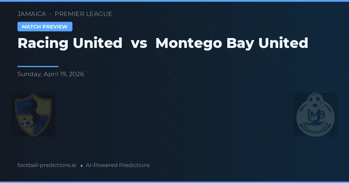 Montego Bay United vs Racing United — matchtips och förhandstitt