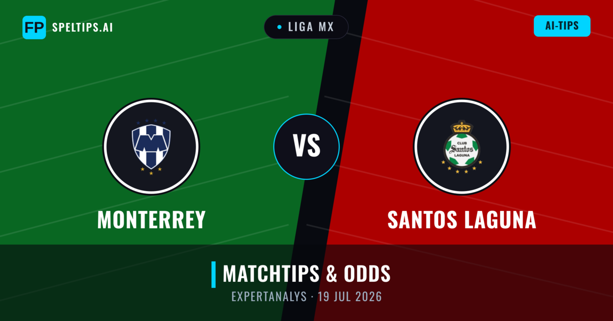 Monterrey vs Santos Laguna — matchtips och förhandstitt