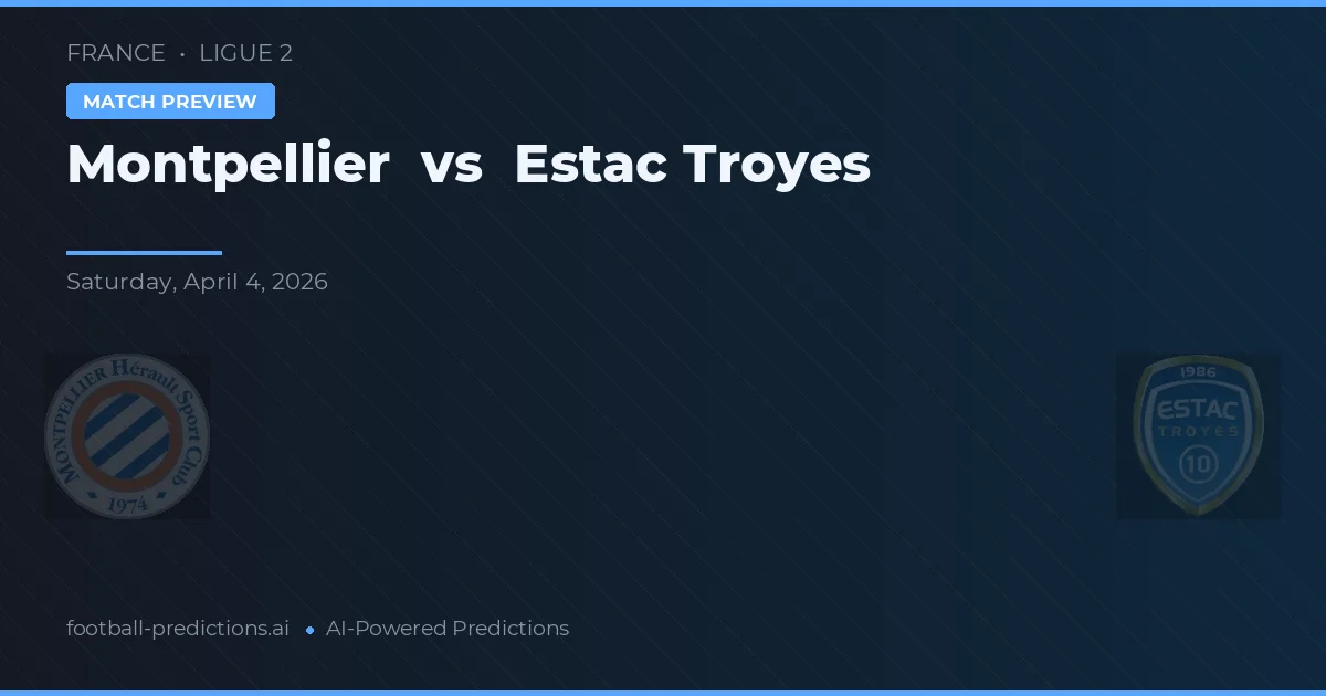 Montpellier vs Estac Troyes — matchtips och förhandstitt