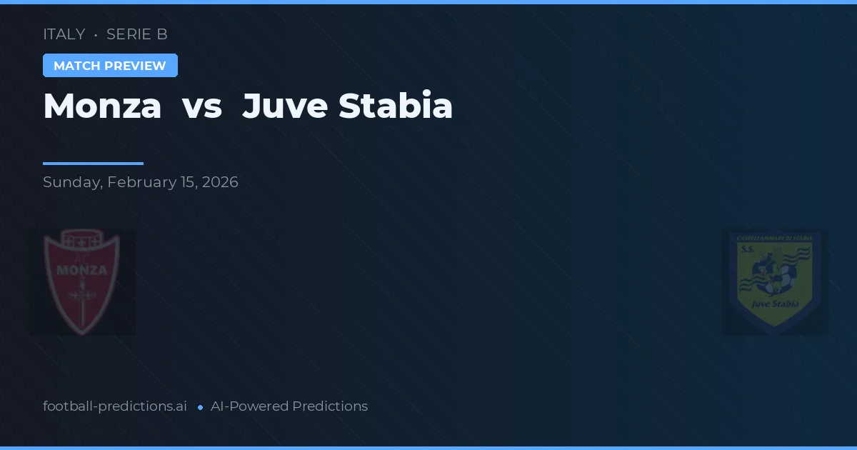 Monza vs Juve Stabia — matchtips och förhandstitt