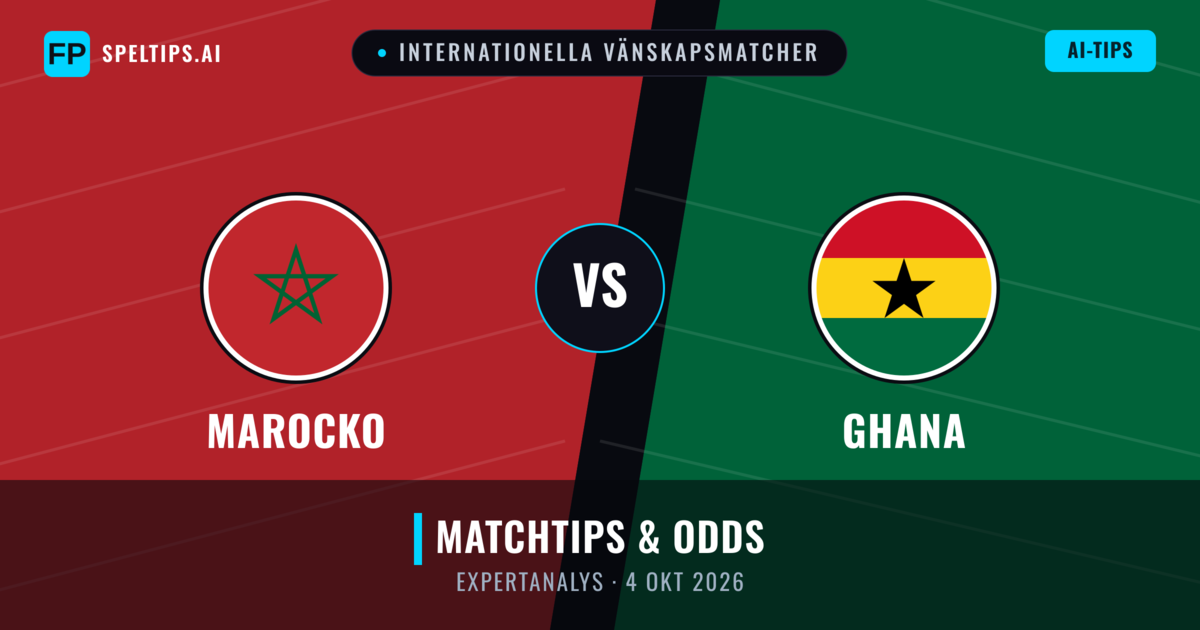 Marocko vs Ghana — matchtips och förhandstitt