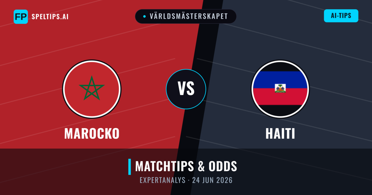 Marocko vs Haiti — matchtips och förhandstitt