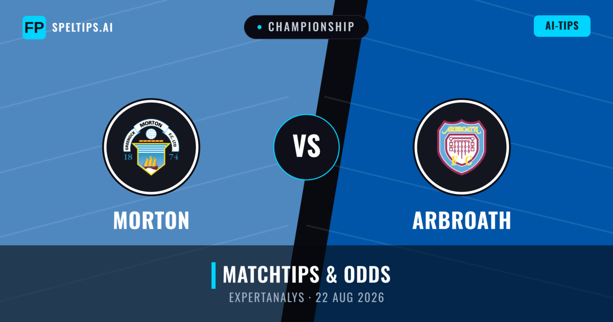 Morton vs Arbroath — matchtips och förhandstitt