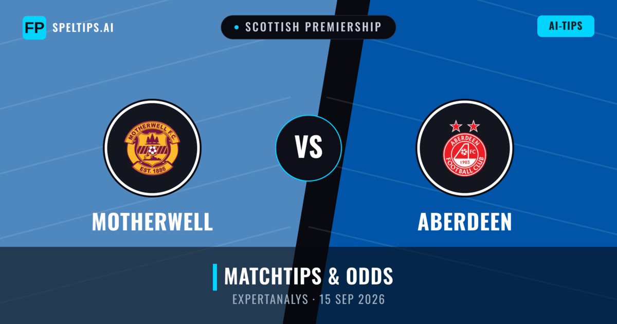Motherwell vs Aberdeen — matchtips och förhandstitt