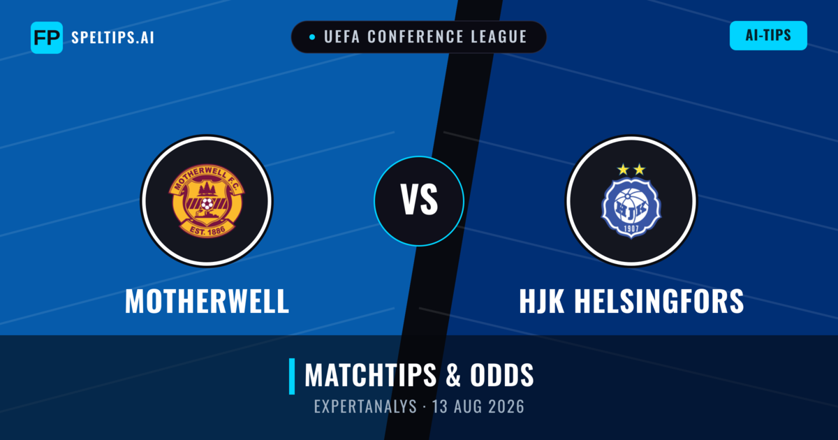 Motherwell vs HJK Helsingfors — matchtips och förhandstitt