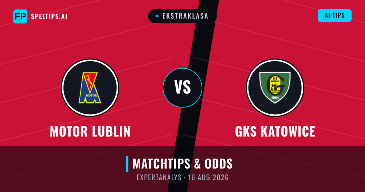 Motor Lublin vs GKS Katowice — matchtips och förhandstitt