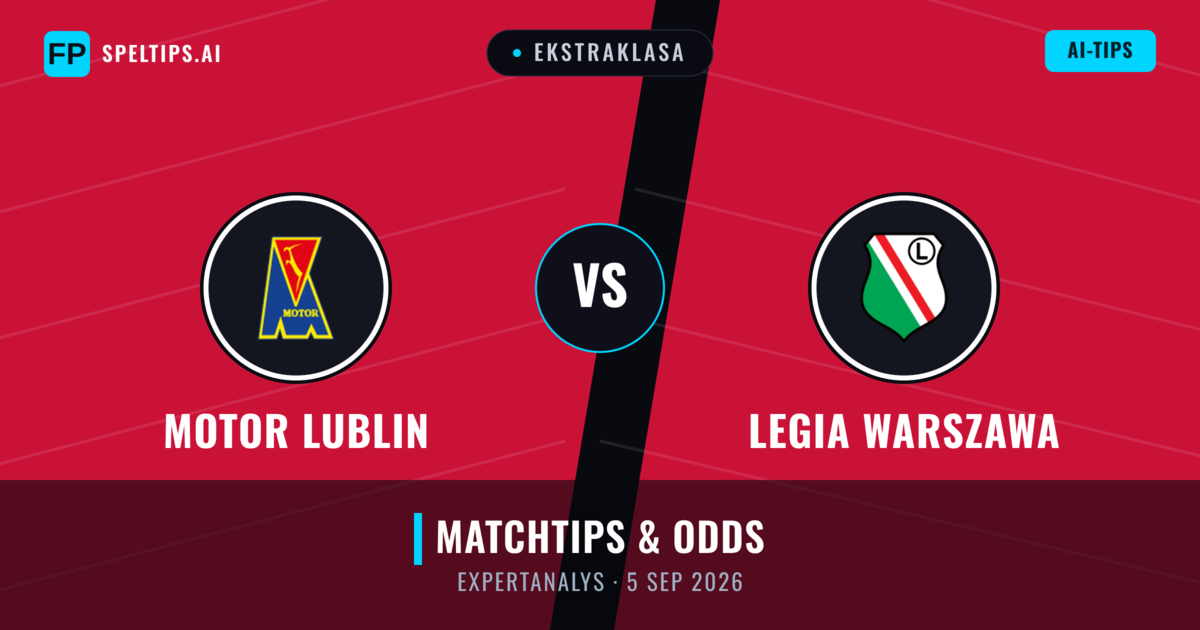 Motor Lublin vs Legia Warszawa — matchtips och förhandstitt