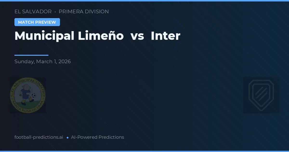 Municipal Limeño vs Inter — matchtips och förhandstitt