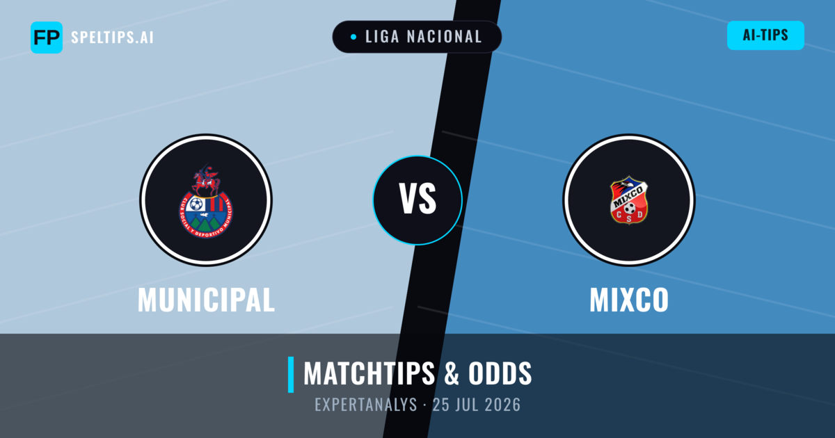 Municipal vs Mixco — matchtips och förhandstitt