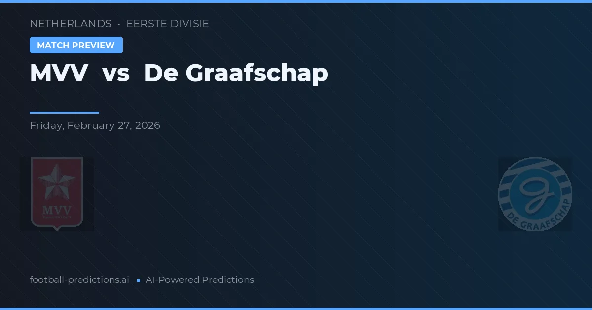 MVV Maastricht vs De Graafschap — matchtips och förhandstitt