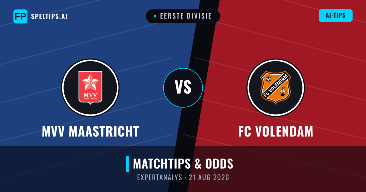 MVV Maastricht vs FC Volendam — matchtips och förhandstitt